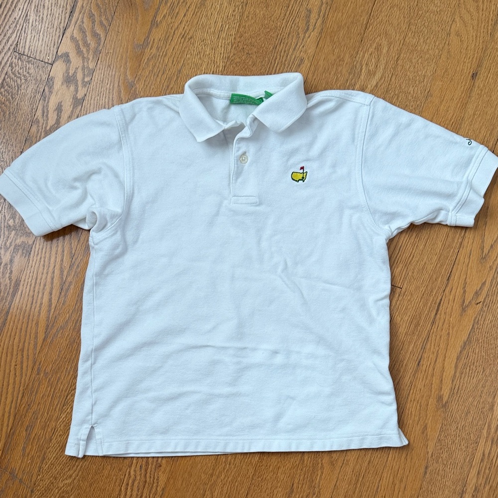 Boys White Masters Polo Shirt